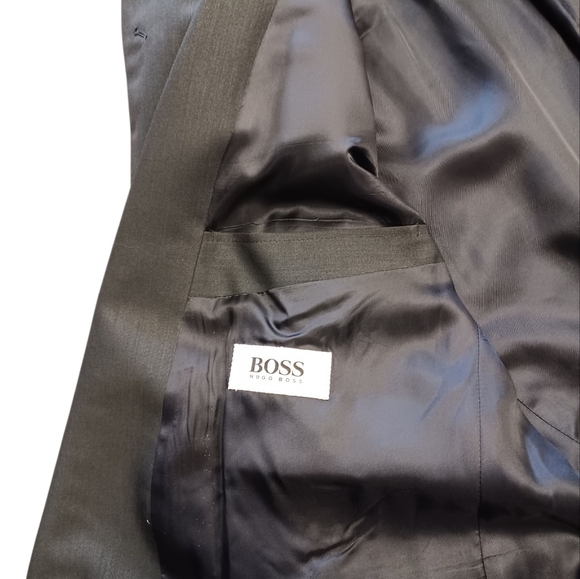 Hugo Boss Al Capone Chicago Suit Wool GUC Blue Vintage Size GR 50 - Picture 8 of 15